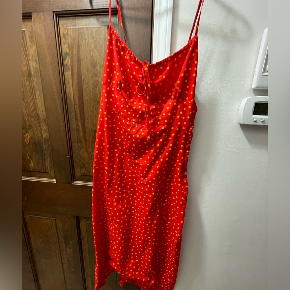 Red Polka Dot Bodycon Sundress